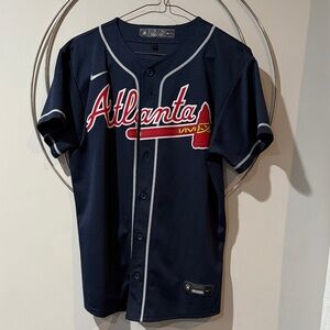 Nike Navy Atlanta Braves Jersey